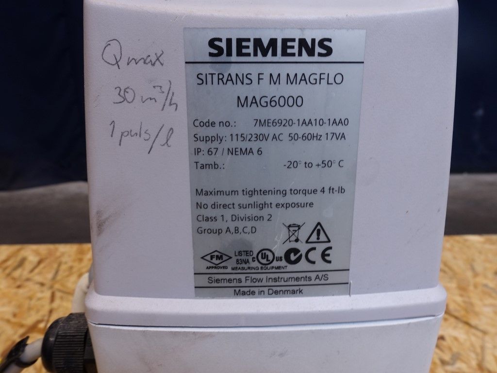 Siemens MAG1100 Food Flowmeters